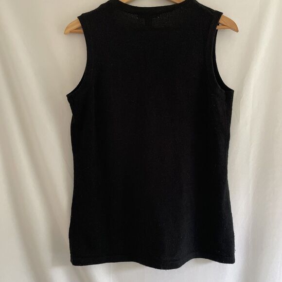 VTG Susan Bristol Christmas Holiday Vest Red Cardinals Birds Sequins Poinsettia - Picture 7 of 8